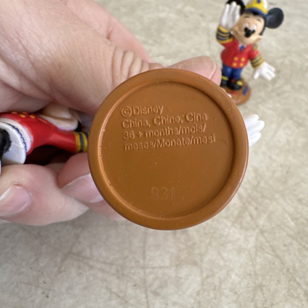 3 Disney Cruise Line Captain Mickey & Minnie Mouse Collectible 2.5" PVC Figure - Picture 7 of 7
